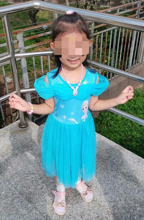 失踪女童。图源：女童家人社交账号